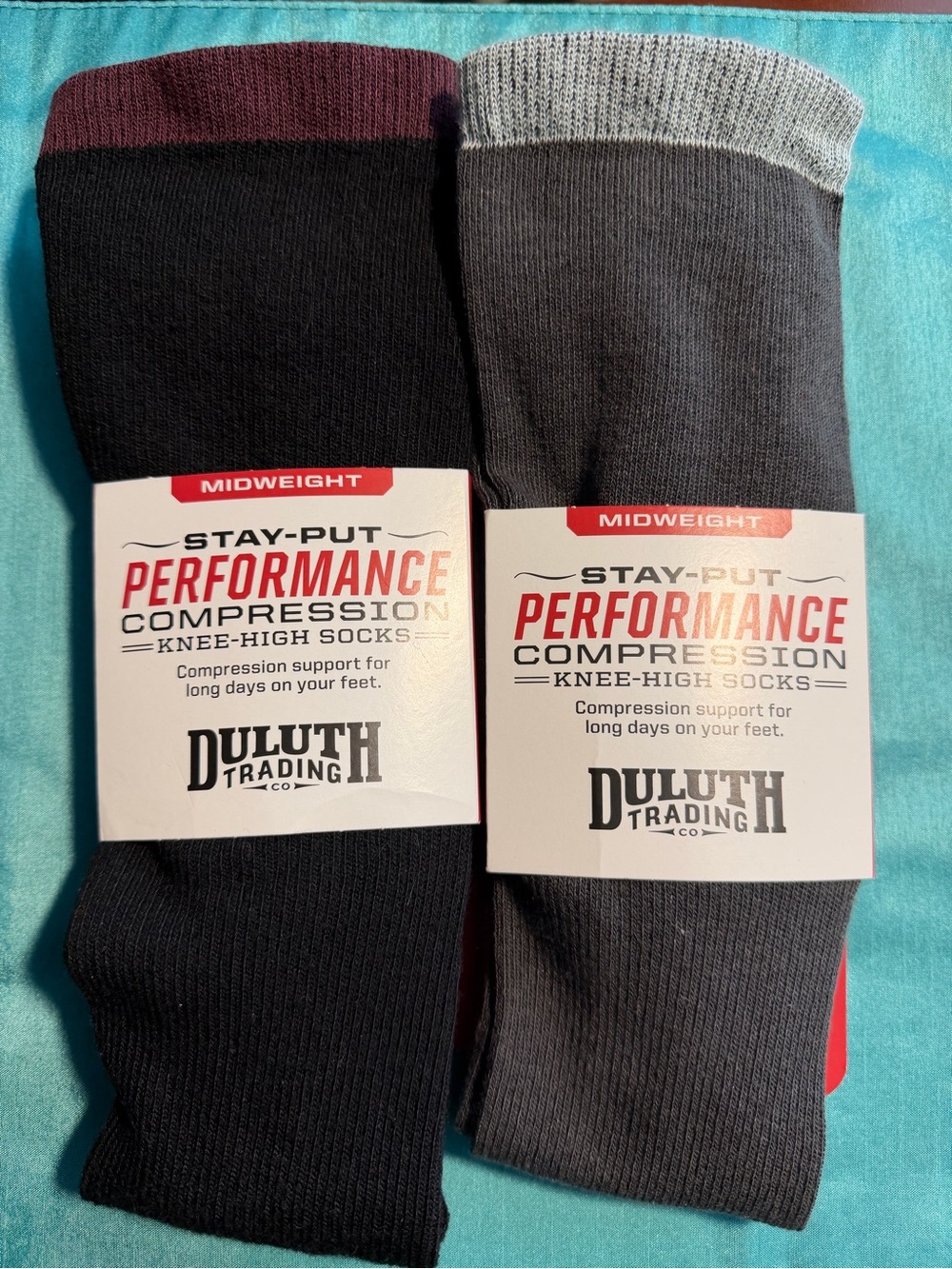 Deluth Trading Co. Performance Compression Socks. 2 Pair. NEW